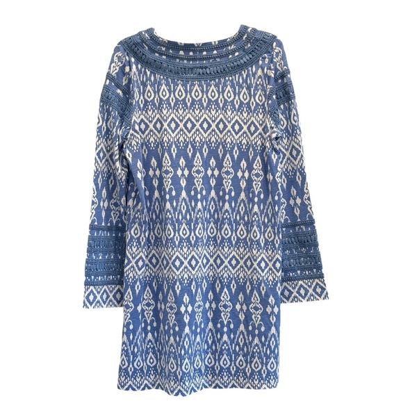 Coolibar French Blue Melrose Ikat Size Small Samoa Bay Cover-up - Picture 14 of 14